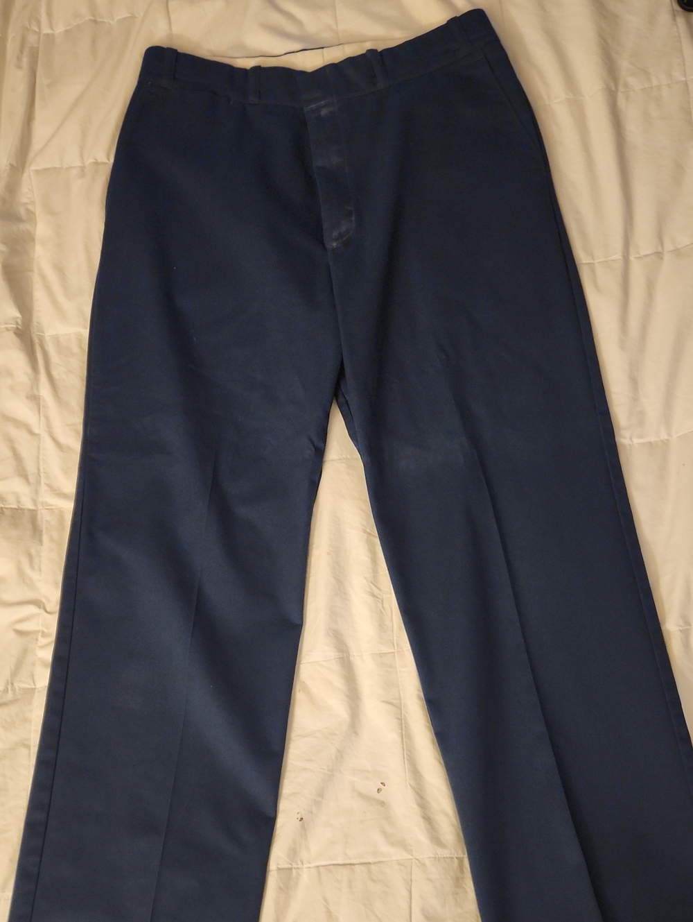 Blue work style pants 34x32